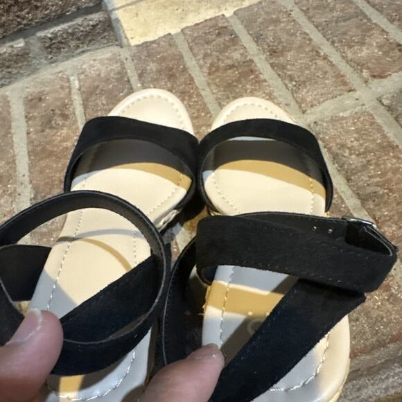 BP Ginny Espadrille Ankle Strap Wedge Sandal Women's Black Size 9 - Picture 11 of 16